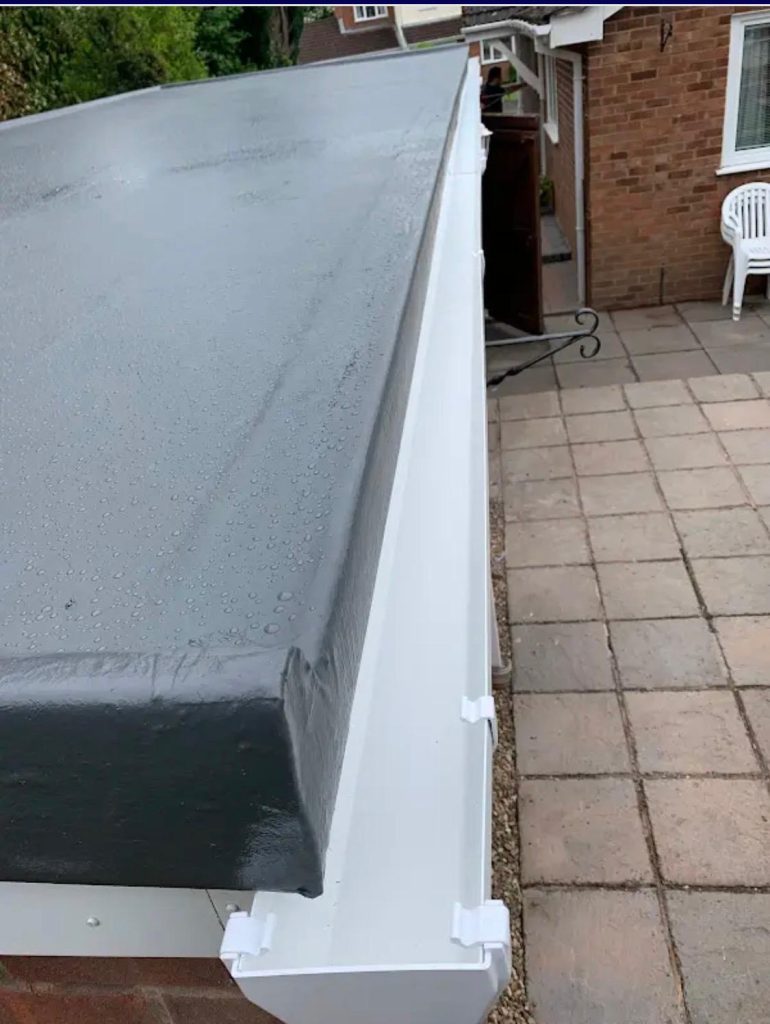 Newly installed flat roof in Droitwich