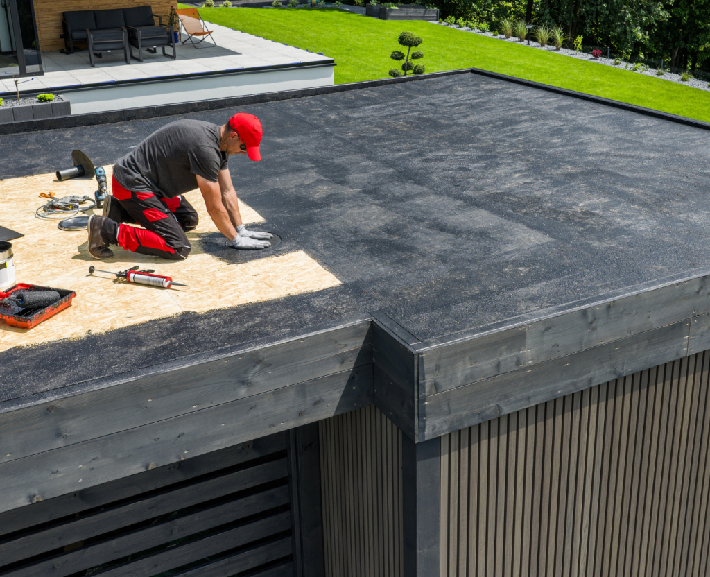 Repairing a flat roof in Cheltenham