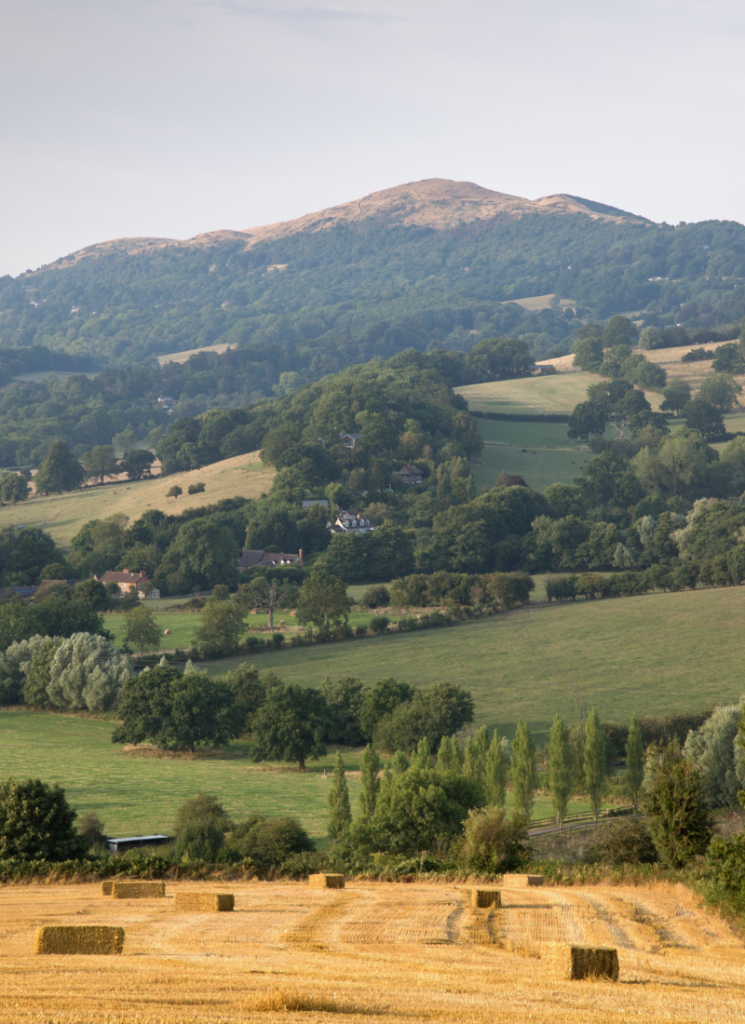 View of the Malvern hills